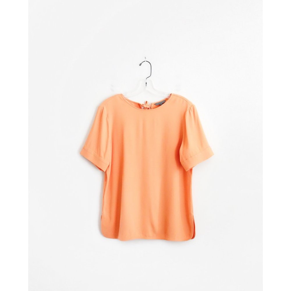 Maiyet Apricot Orange Short Sleeve Top sz 40 US 8